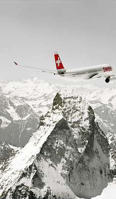 Anreise per Flugzeug  cr Swiss