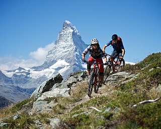 cr Michael Portmann  Bike am Matterhorn