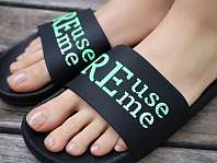 Re-Use-Me Slippers