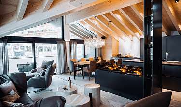 Rio Penthouse Wohnbereich mit Küche