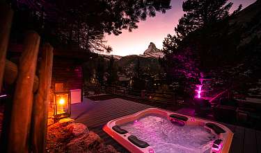 Abendliche Stimmung im Whirlpool